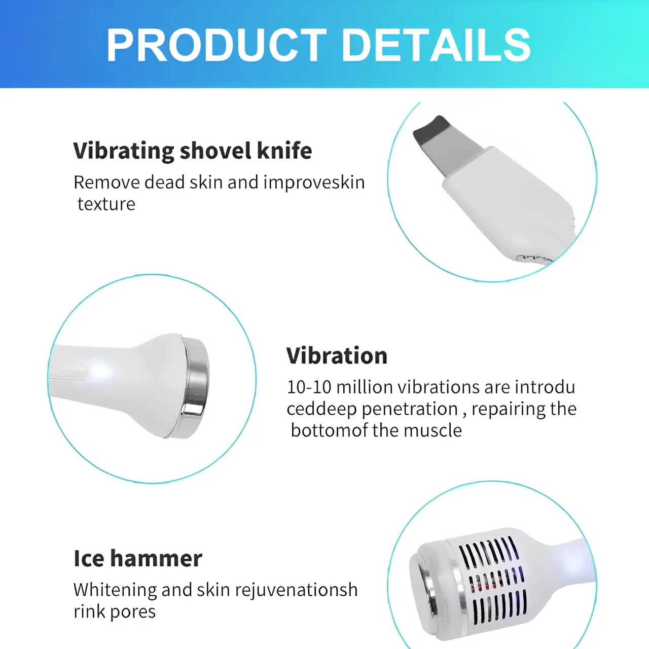 4th Gen Hydro Dermabrasion Facial Machine 6 in 1 - Image 7