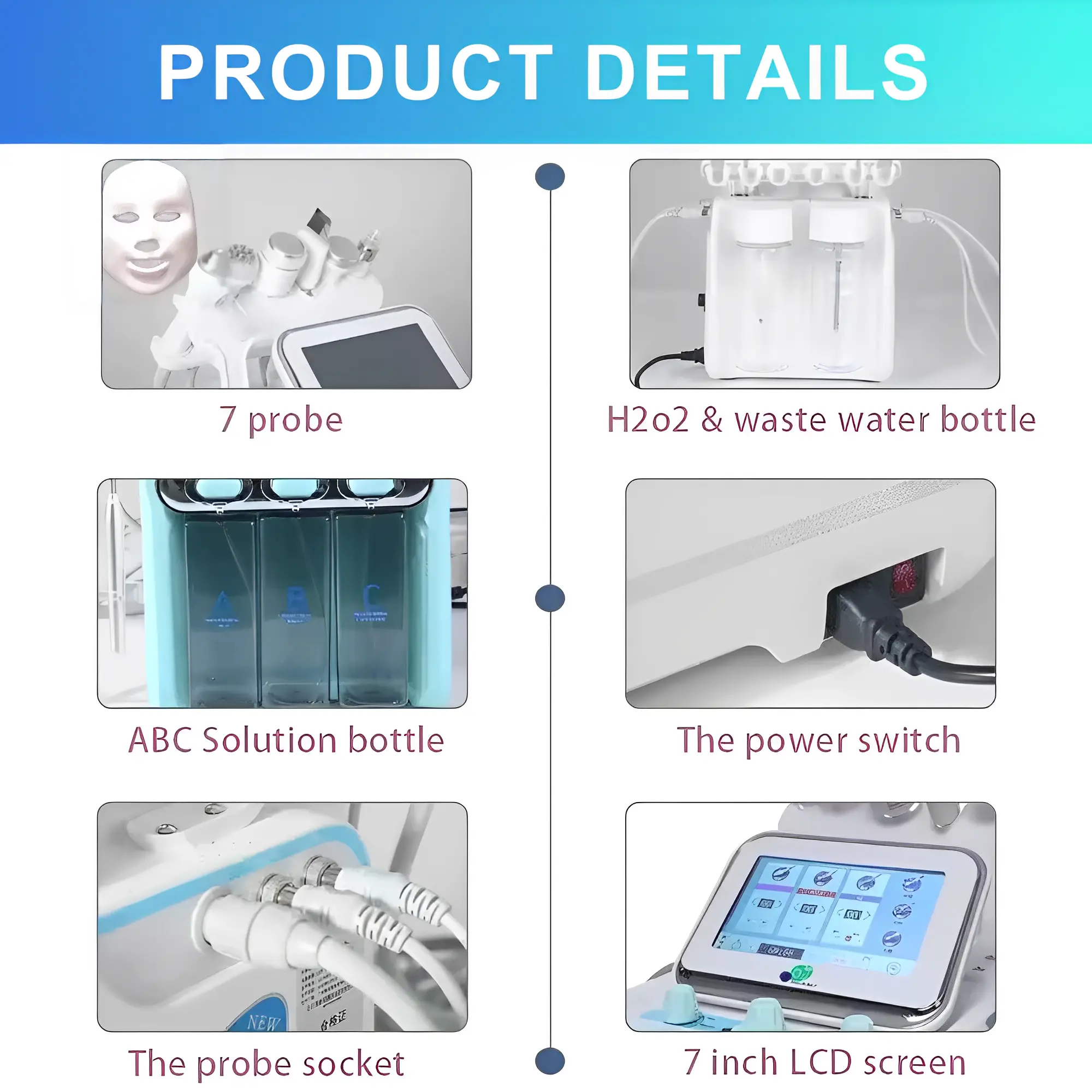 4th Gen Hydro Dermabrasion Facial Machine 7 In 1 - Image 7