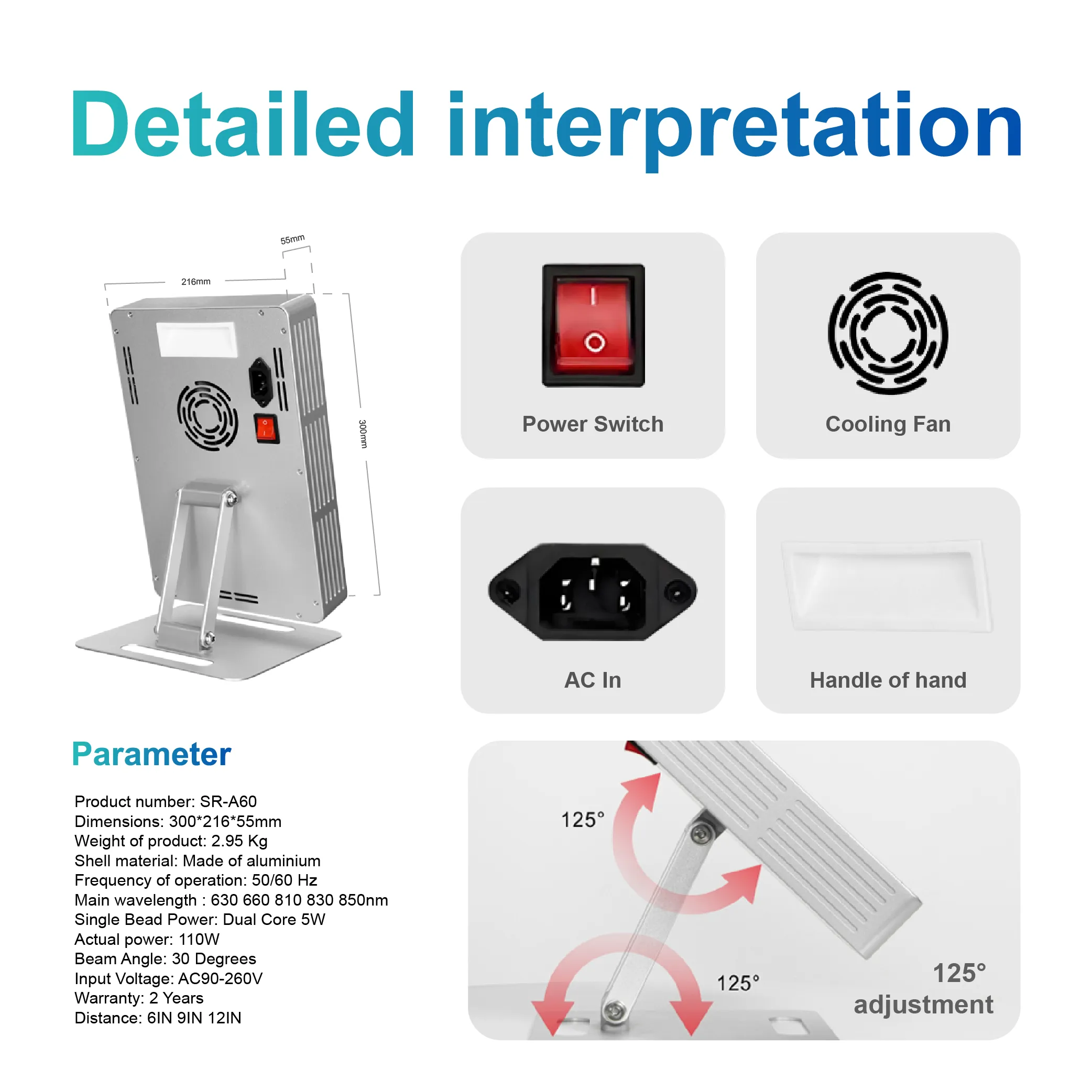 ALPRO60 Red Light Therapy Panel - Image 7