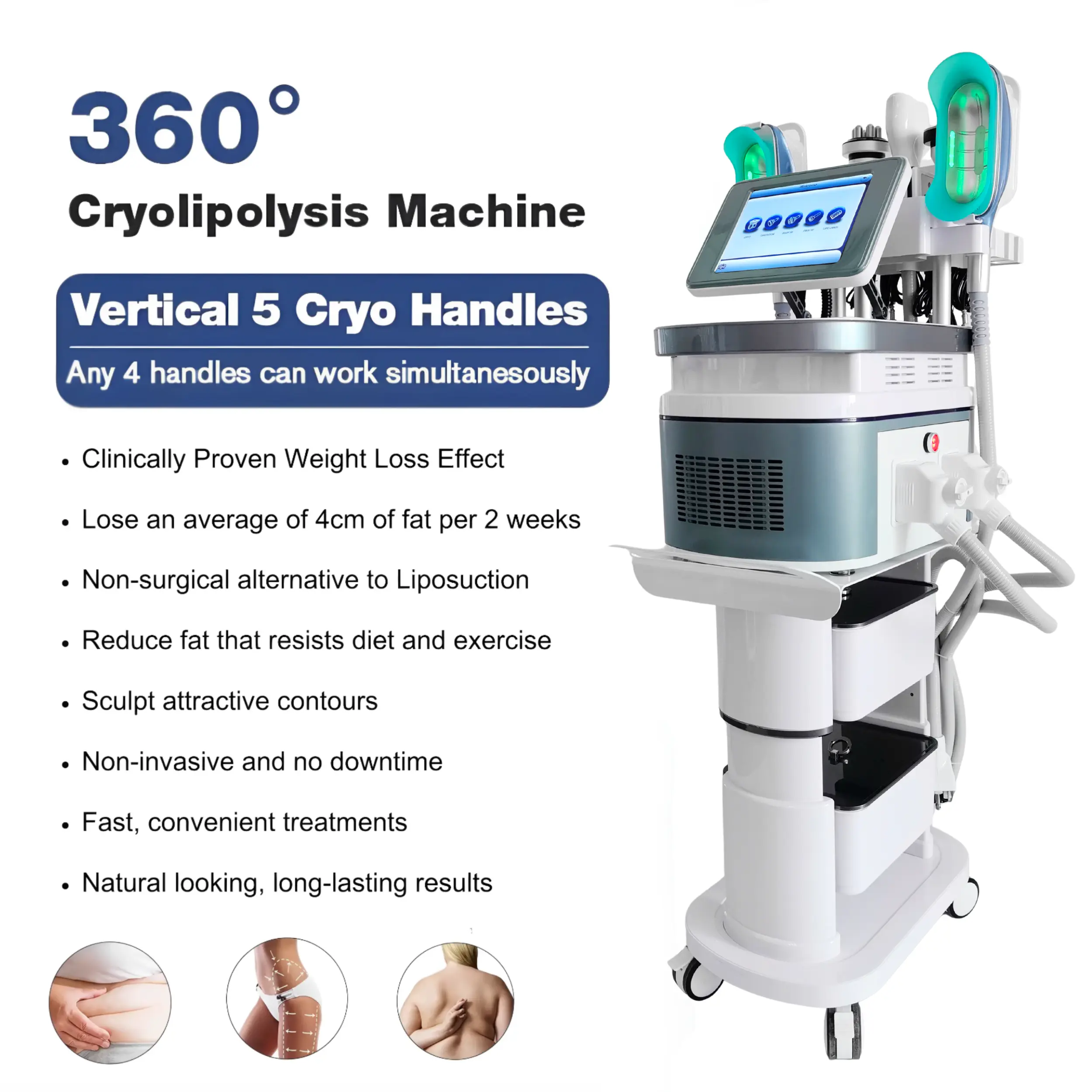 Cryolipolysis Machine for Fat Reduction and Skin Tightening - Image 2