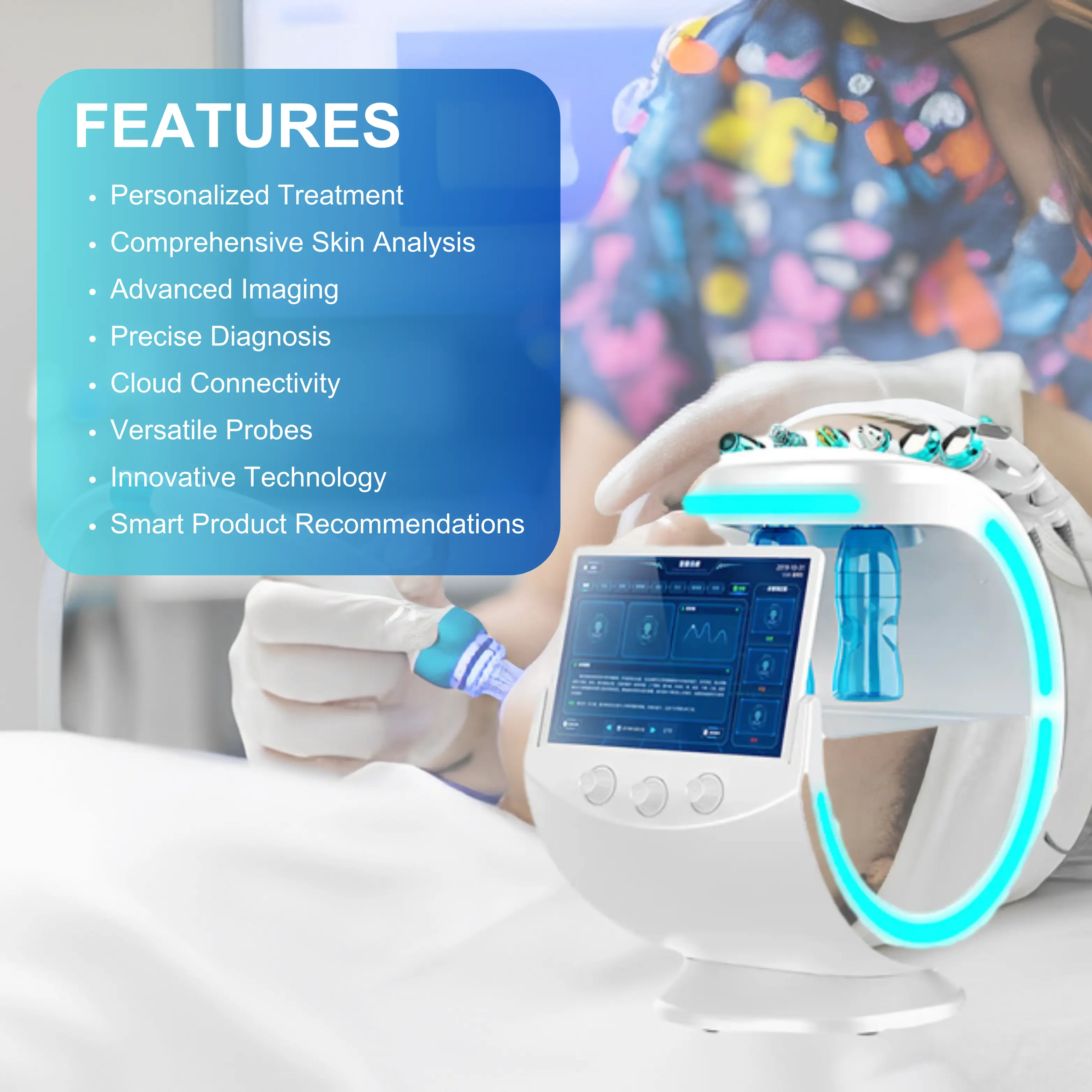 Hydro Facial Machine Ice Blue - Image 3