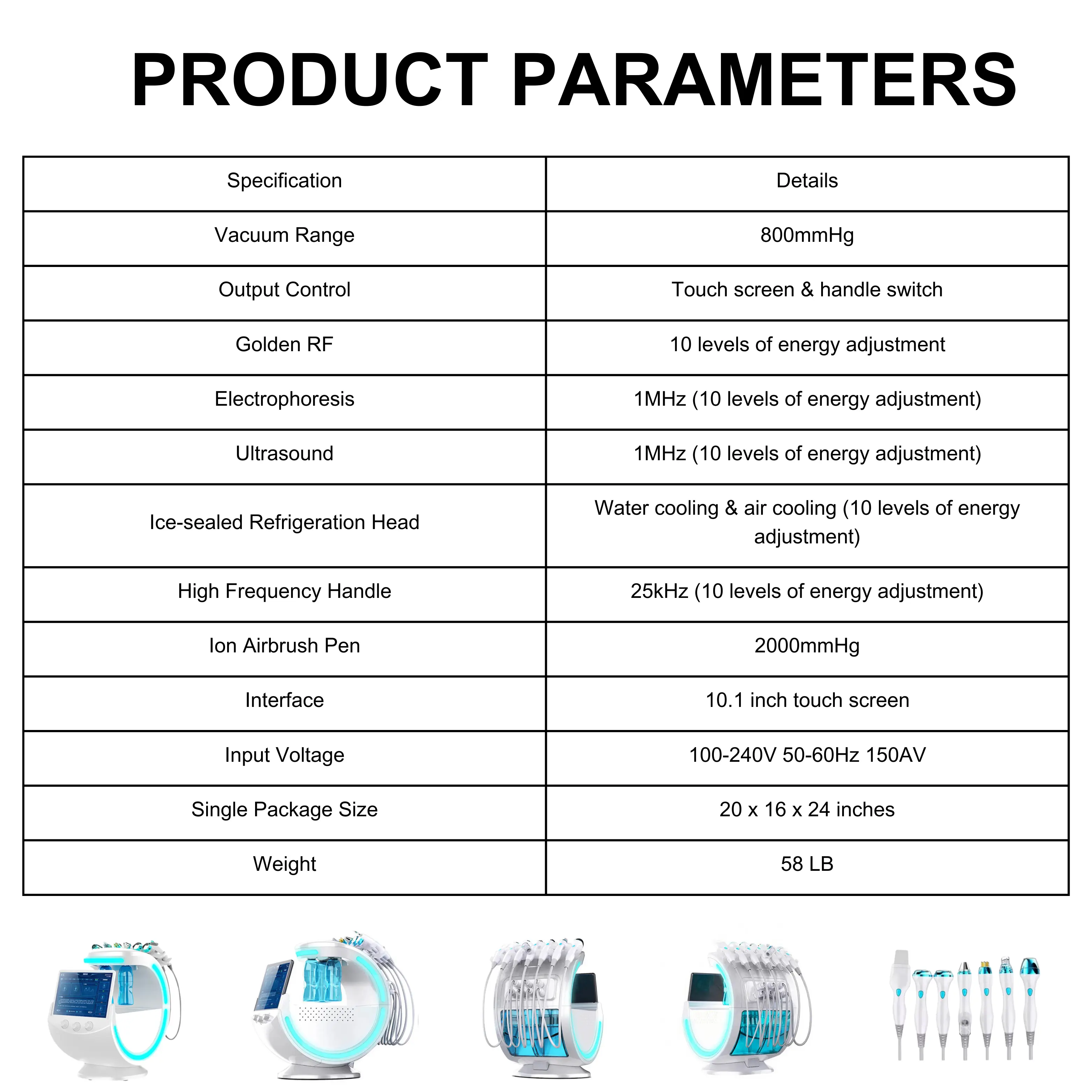 Hydro Facial Machine Ice Blue - Image 5