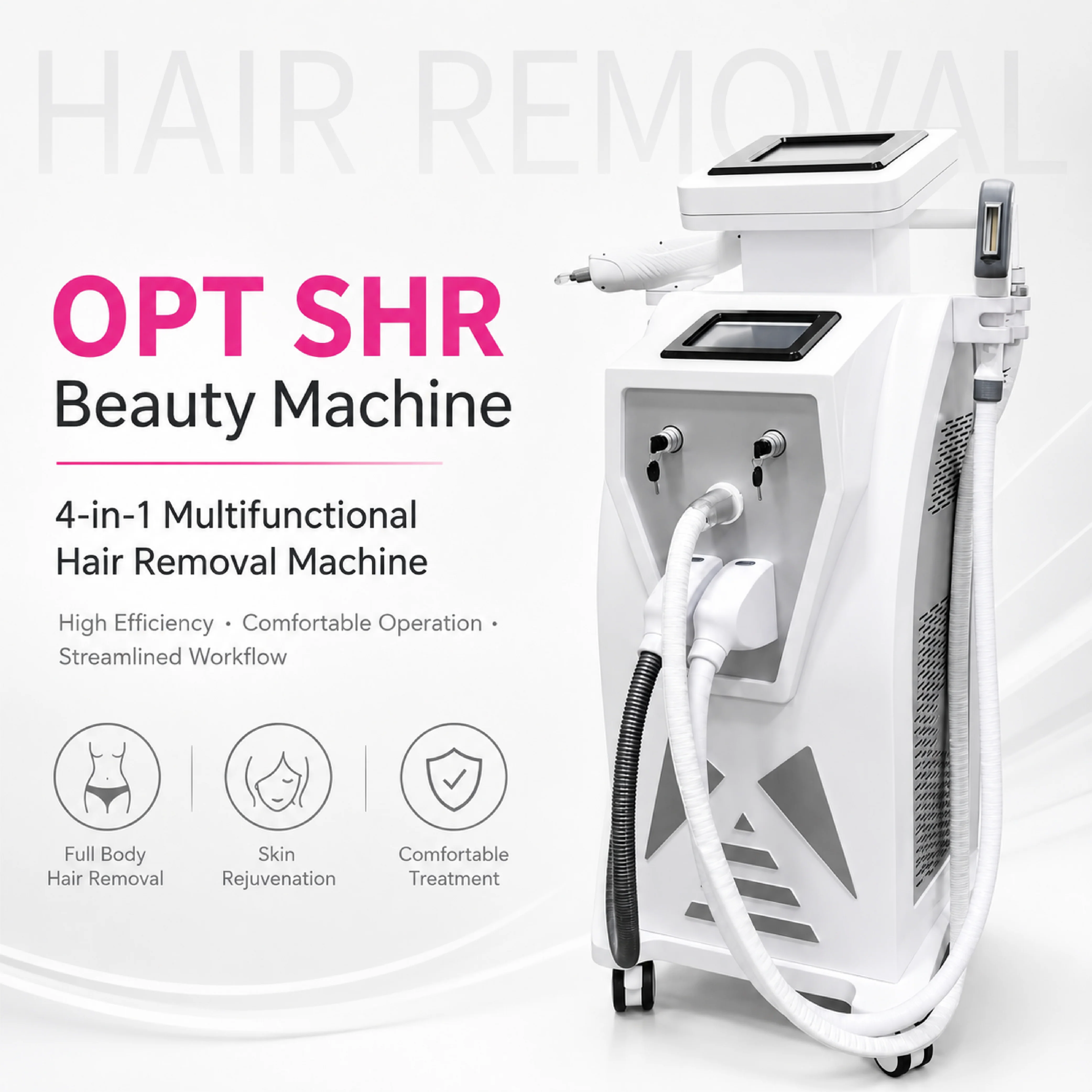 Laser Machine for Hair Removal + Tattoo Removal + RF Face Lifting - Image 5