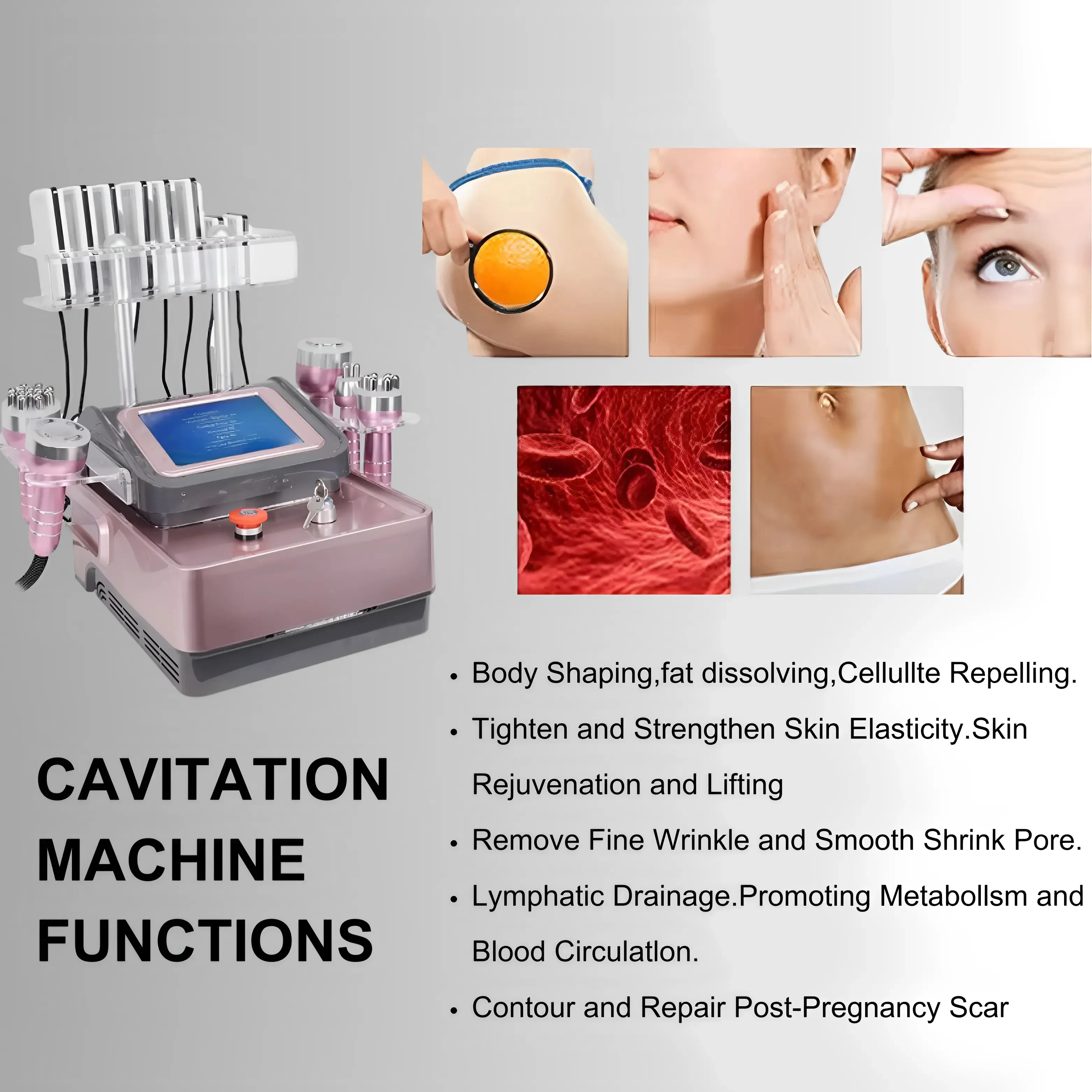 Lipo Laser 40K Cavitation Slimming Machine 6 in 1 - Image 7