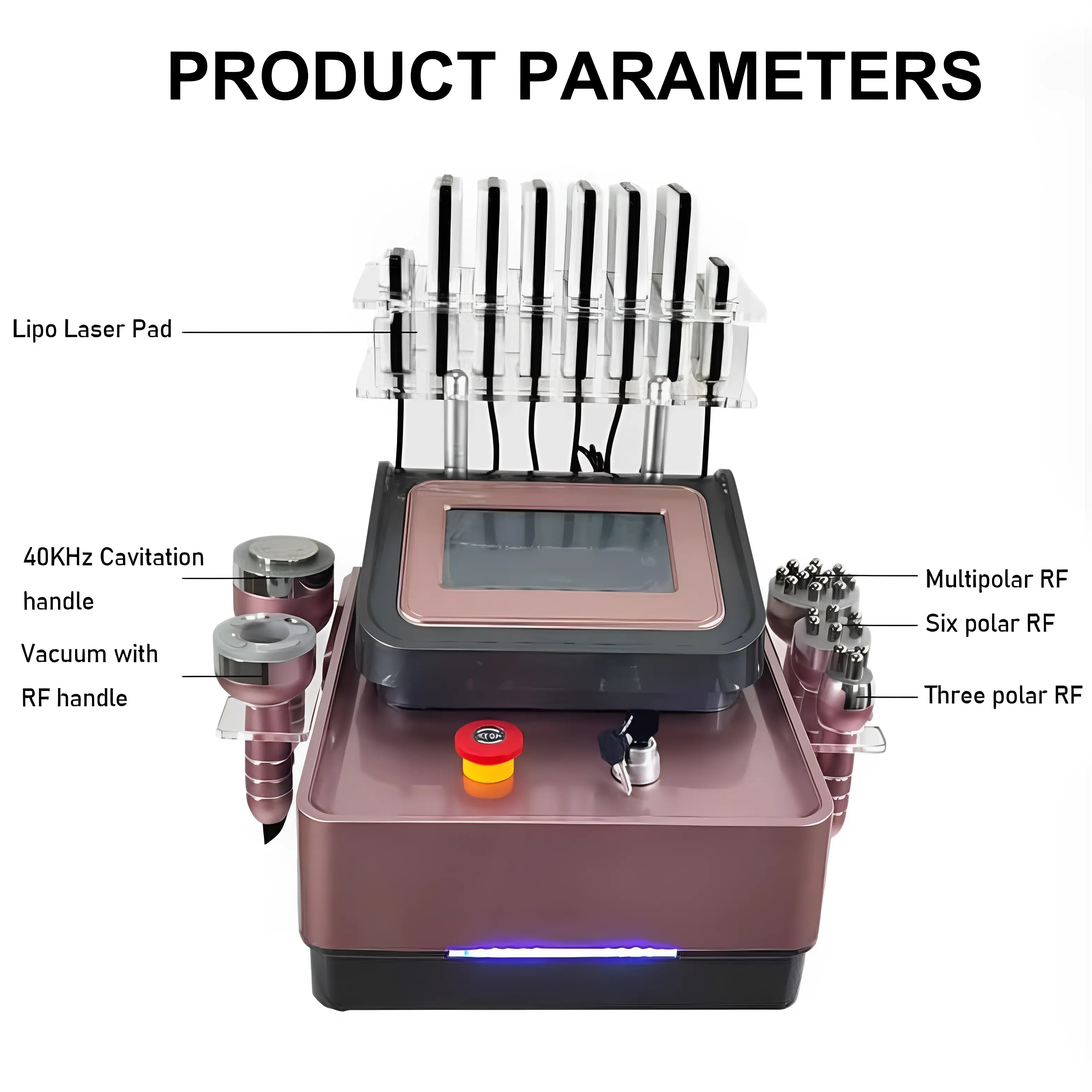 Lipo Laser 40K Cavitation Slimming Machine 6 in 1 - Image 8
