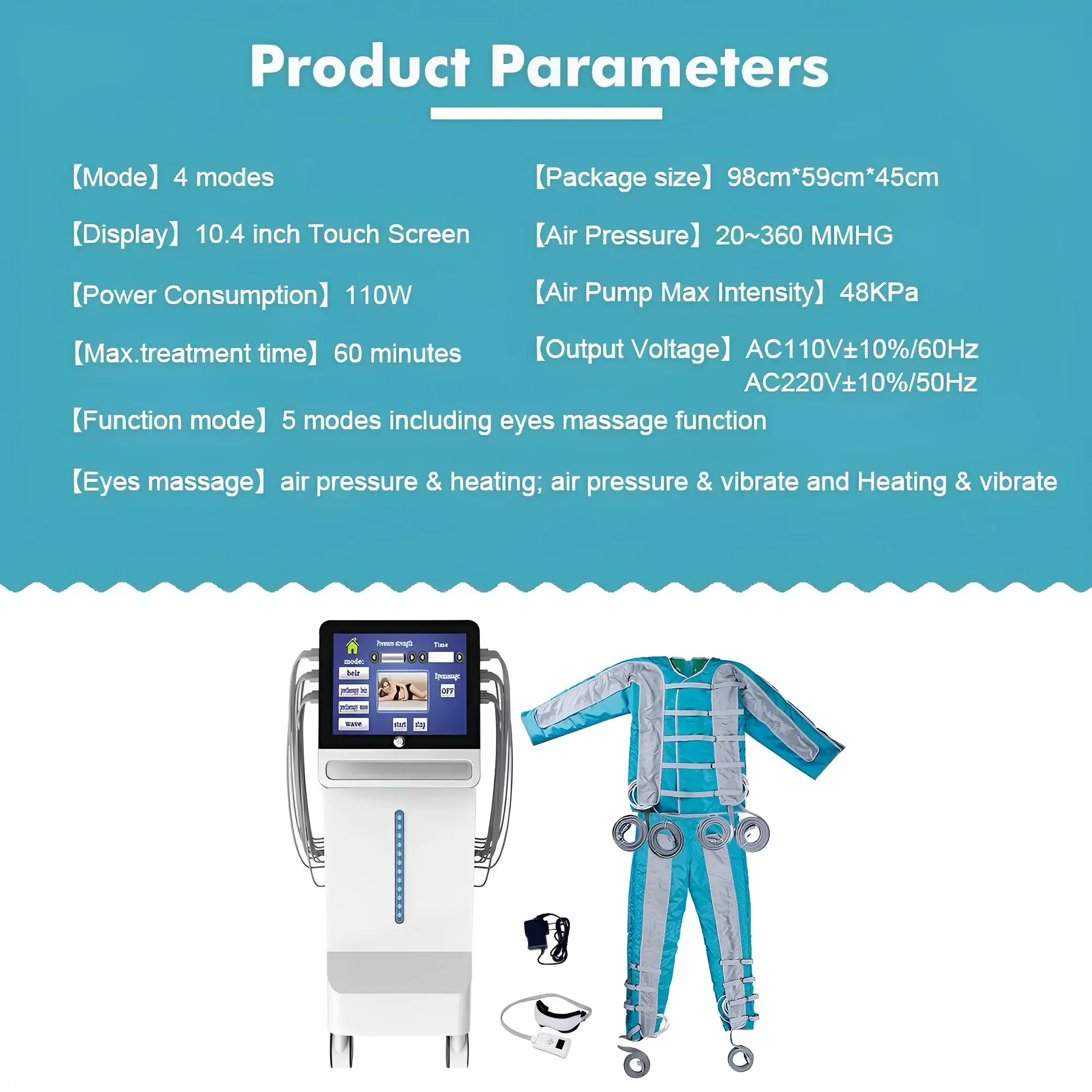 Professional Pressotherapy Lymphatic Drainage Machine HD - Image 6